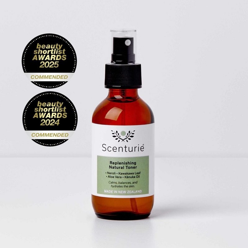 Award-winning natural face toner by Scenturie Natural skincare to hydrate and replenish skin