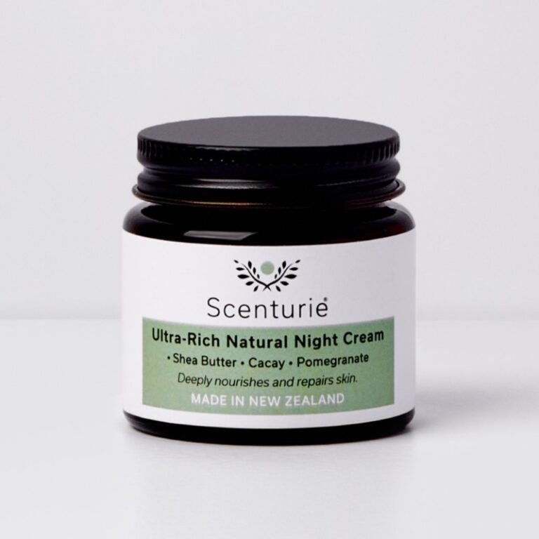 Scenturie Ultra-Rich Natural Night Cream jar on a clean background. The Triple Gold 2026 Winner for Best Night Cream and Menopause Support.