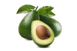3 avocado cut half seed leaves