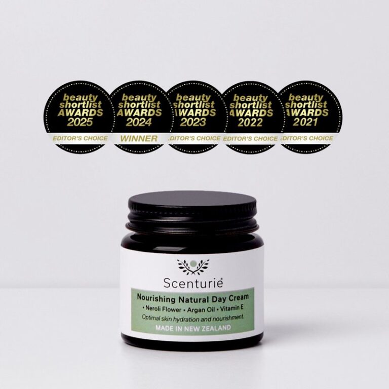 Scenturie Nourishing Natural Face Moisturiser in glass jar