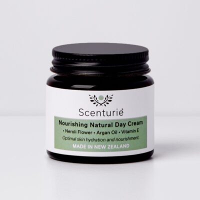 Scenturie Nourishing Natural Day Cream - Winner 'Best Day Cream' & Natural Face Moisturiser NZ. Plastic-free amber glass jar.