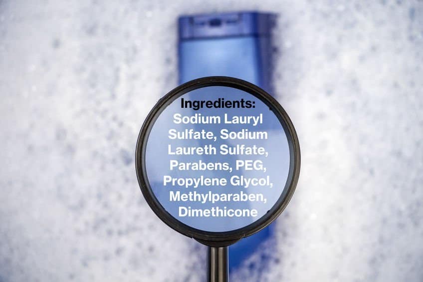 Chemical components on the shampoo