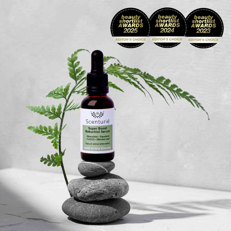 Scenturie Super Boost Bakuchiol Serum with CoQ10 and NZ Kānuka Oil for anti-ageing