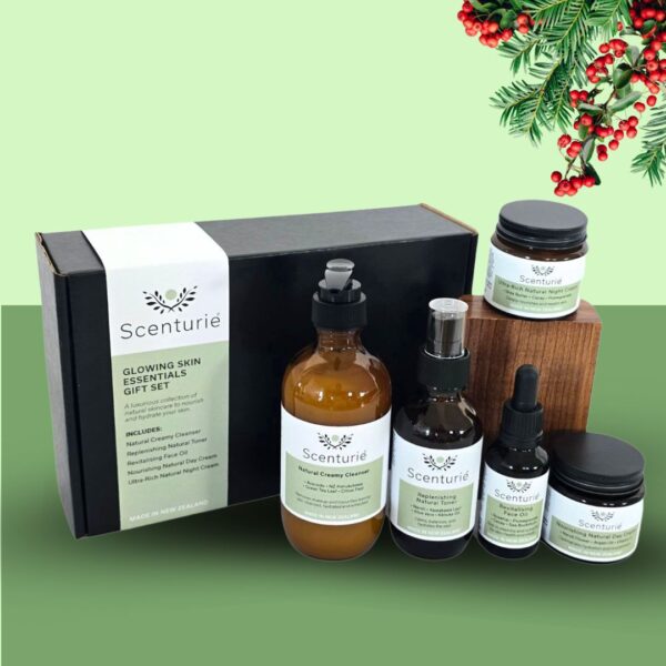 Glowing skin essentials skincare gift set