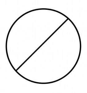 Circle with line through it depicting 'no'. No parabens, sulfates, or synthetic fillers. Just pure, active ingredients that respect your skin barrier.