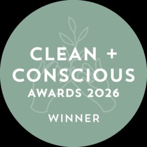 Clean + Conscious Winners Award logo 2026