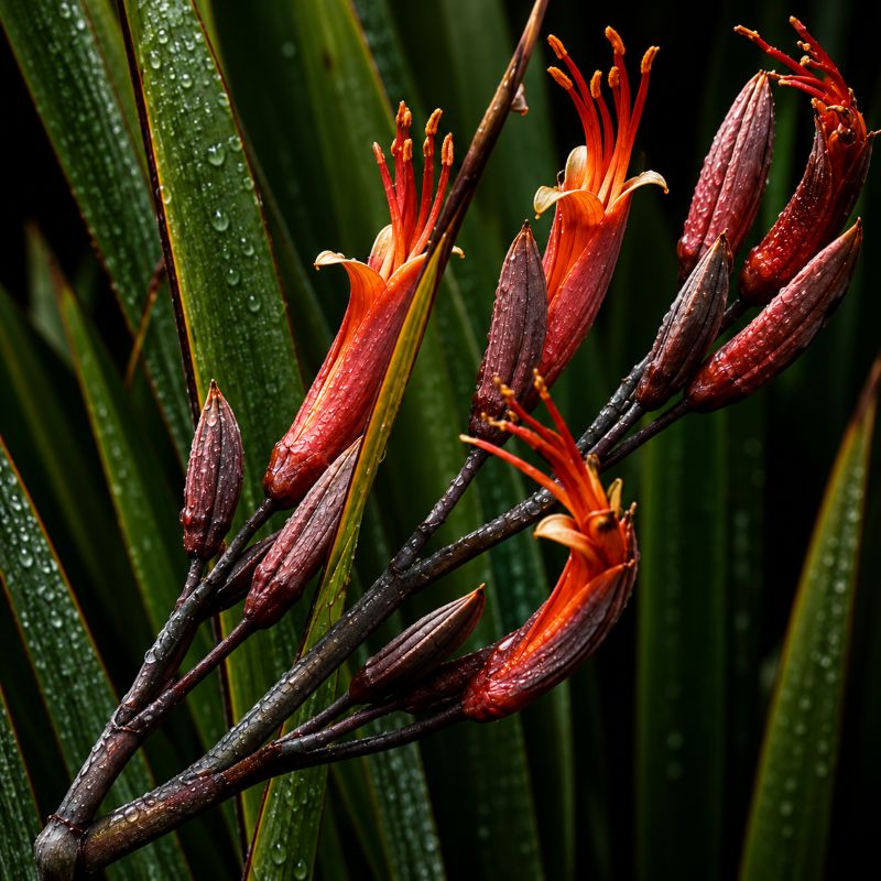 NZ native Harakeke (flax) flowers - a hero ingredient in Scenturie Natural Skincare formulations